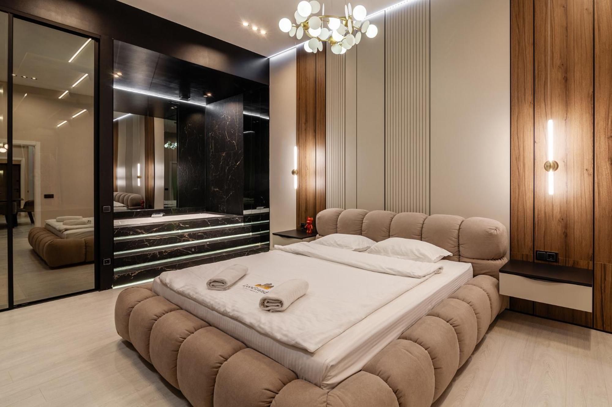 利沃夫Leogrand Jacuzzi On Malaniuka 2公寓 外观 照片